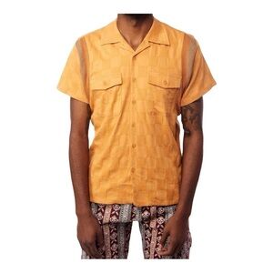 Honor the Gift Jazz Checkered Button Up Top Size Medium RG1